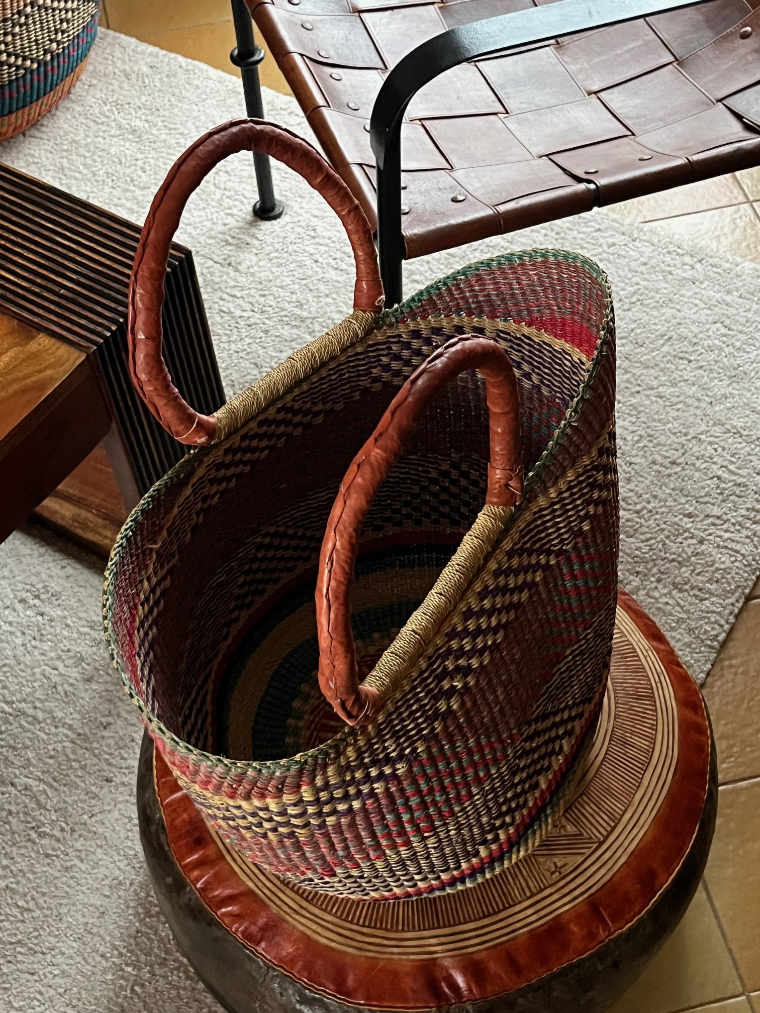 U shopper ecru orange